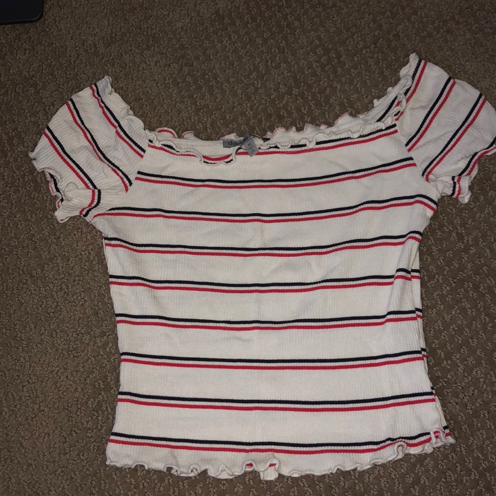 Cropped off the shoulder shirt